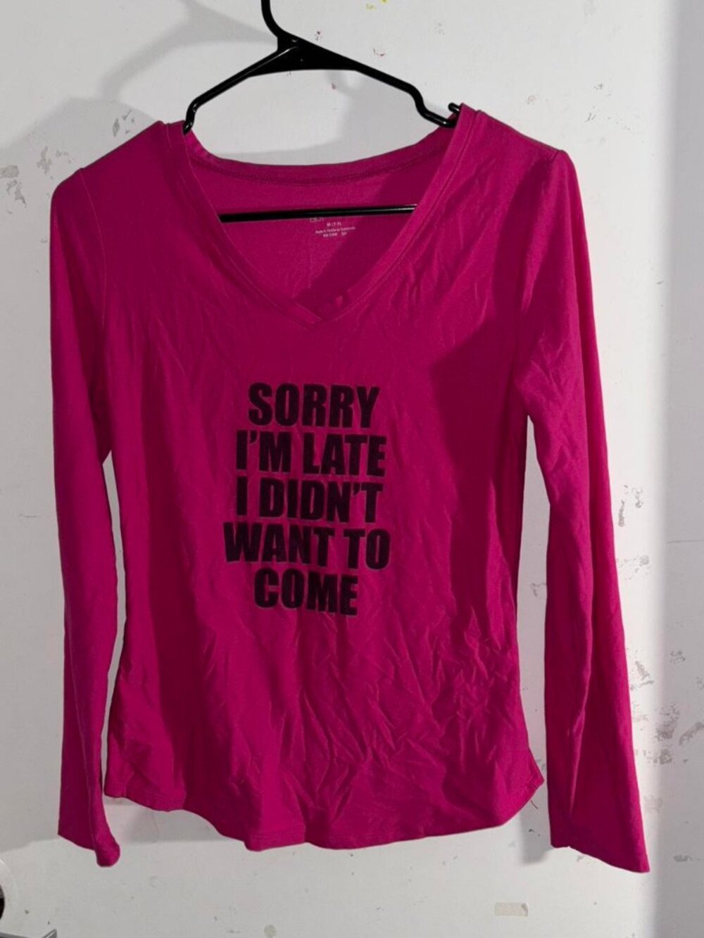 Self Esteem Women's Pink and Black Shirt